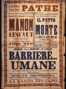 Manon Lescaut/ Il patto di morte/ Barriere umane/ La banda del lupo