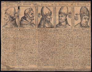 Cronologia pontificale, che contiene le vere effigie, i nomi, cognomi, e patria di tutti i pontefici con le loro vite, qvanto regnarono, e dove morirono.