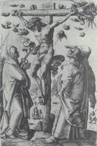 Gesù Cristo crocifisso con Madonna e San Giovanni