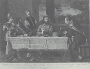 Jesus Christ a table [...] d'Emaus