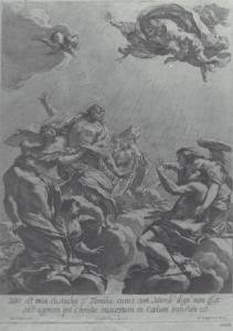 Sant' Eustachio e la sua famiglia ricevuti in cielo