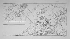Sujets de l'Iliade d'Homere gravées d'apreès les compositions de John Flaxman sculpteur anglais