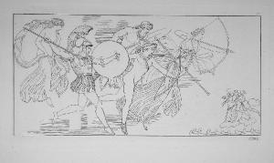 Sujets de l'Iliade d'Homere gravées d'apreès les compositions de John Flaxman sculpteur anglais