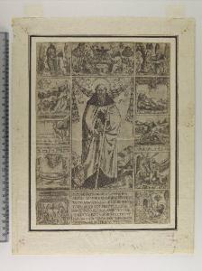 Sant'Antonio Abate con undici scene della sua vita