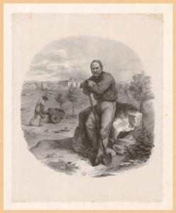 Giuseppe Garibaldi a riposo dal lavoro dei campi