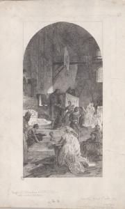 B. Bernardino da Feltre dà il pane nella carestia A. 1490