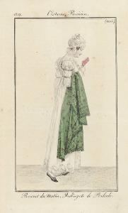 Costume Parisien. Bonnet du Matin. Redingote de Perkale