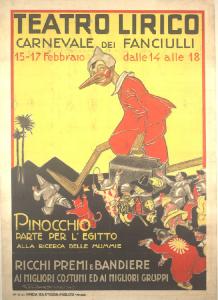 Teatro Lirico - Carnevale dei fanciulli - Pinocchio parte per l'Egitto