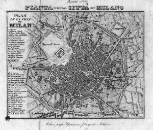 Milano. Pianta topografica