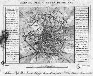 Milano. Pianta topografica