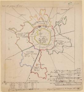 Milano e dintorni. Pianta topografica