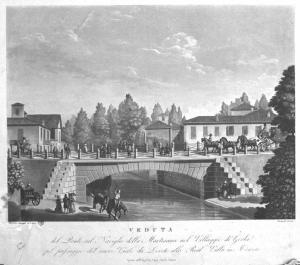 Milano. Ponte della Martesana sul Naviglio