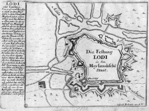 Lodi. Pianta topografica delle mura