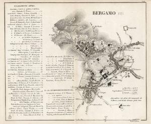 Bergamo. Pianta topografica
