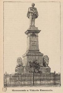 Bergamo. Monumento a Vittorio Emanuele