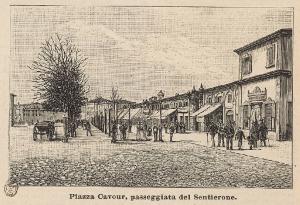 Bergamo. Piazza Cavour