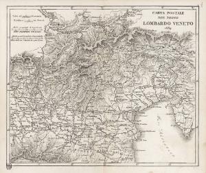 Italia. Carta geografica del Regno Lombardo Veneto