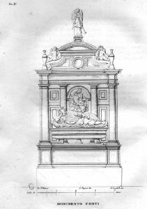 Milano. Monumento funebre a Giovanni Conti nella Basilica di San Lorenzo