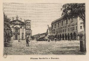 Mantova. Piazza Sordello ed il Duomo