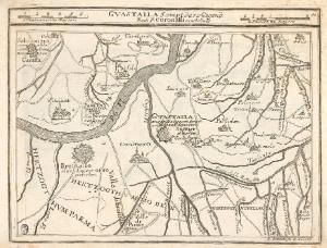 Guastalla. Pianta topografica dei dintorni