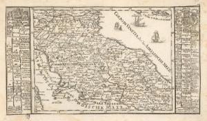 Italia. Carta geografica del Centro Italia