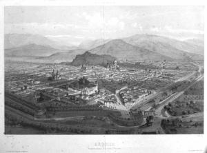 Trento. Pianta topografica prospettica