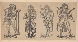 Caricatura di quattro musicisti
