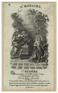 1.er Mystère. Annonciation
