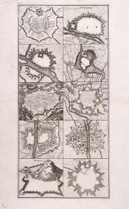 PIANTE TOPOGRAFICHE DI MILANO, CREMONA, PAVIA, MANTOVA, PIACENZA, GUASTALLA, PIZZIGHETTONE, PARMA, TORTONA, MIRANDOLA