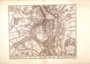 PLAN DE LA / VILLE DE MANTOUE / AVEC SES ENVIRONS / [...]