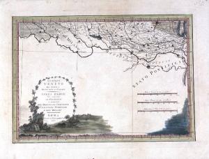 LO STATO / VENETO / DA TERRA / Diviso nelle sue Provincie / TERZA PARTE / Che comprende / IL POLESINE / E PORZIONI / DEL BRESCIANO VERONESE / VICENTINO PADOVANO / E DEL DOGADO