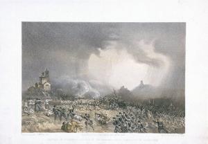 BATTLE OF SOLFERINO - ATTACK OF THE MADONNA DELLA SCOPERTA BY THE PIEDMONTESE