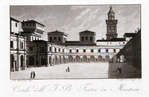 Cortile dell'I.R. Teatro in Mantova