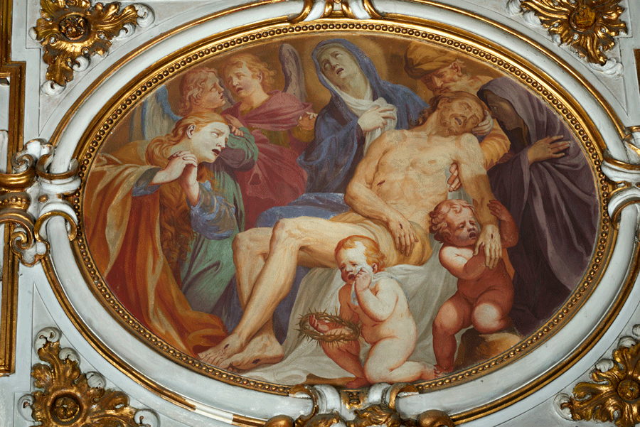 Novate Mezzola, chiesa della Santissima Trinità, Giulio Quaglio, Pietà