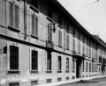 Ricostruzione del Palazzo Perego di Cremnago, Mialno. La facciata principale prima della guerra (ASBAPM).