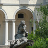 Brugherio, Villa Bolagnos Andreani Sormani, Decorazione scultorea della fontana (Fototeca ISAL, Foto di R. Bresil)